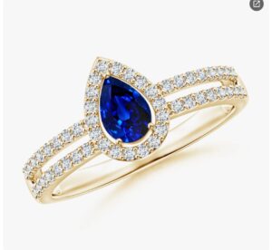 Blue Majesty Diamond Ring