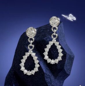 Luxe Petal Danglers 14k Silver Earrings