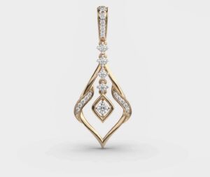 Step Diamond Pendant