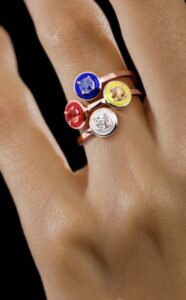 9 KARET GOLD FORTH DIAMOND RING